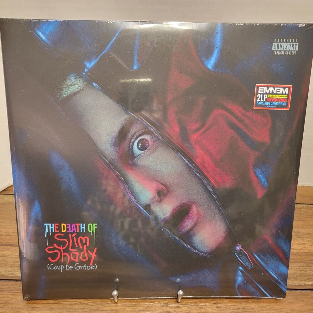 VINYL Eminem: The Death of Slim Shady(Coup De Grâce)RedOpaque&BlueOpaque 2LP NEW
